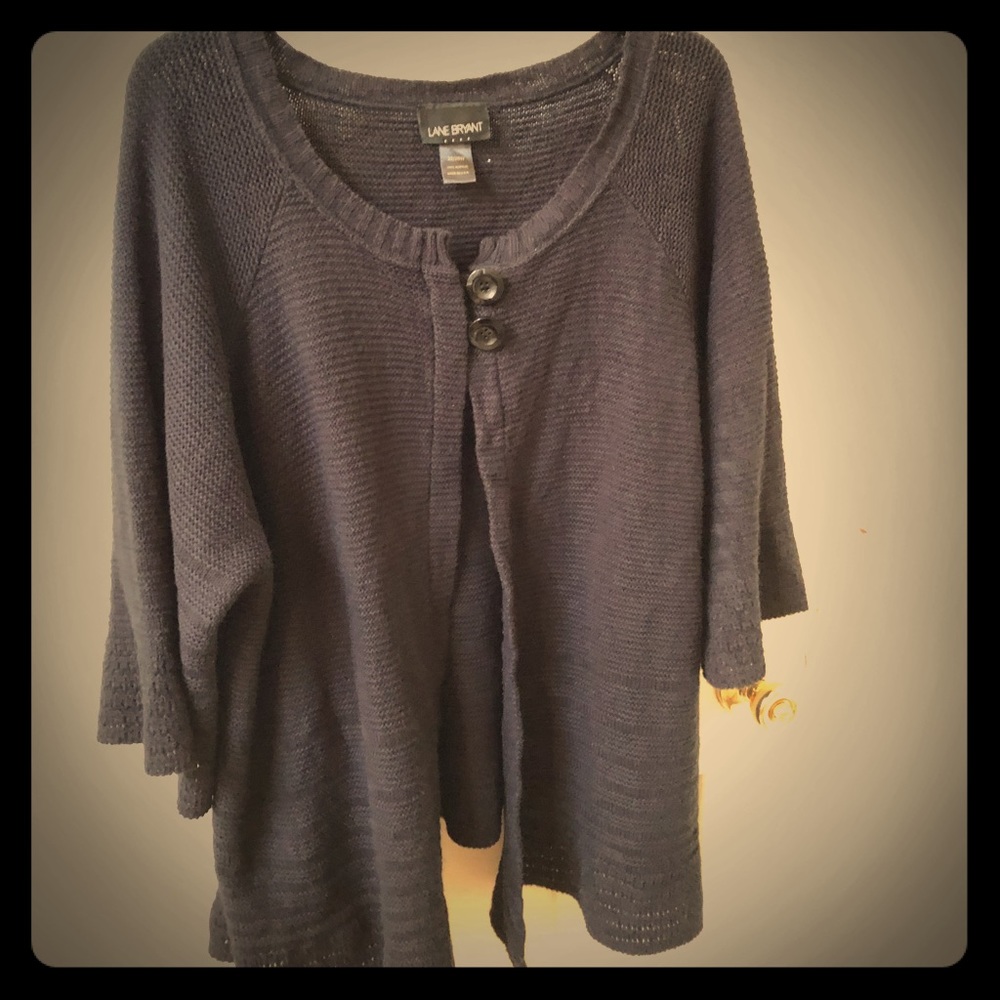 Great condition black knit shrug  sz 26/28 LB